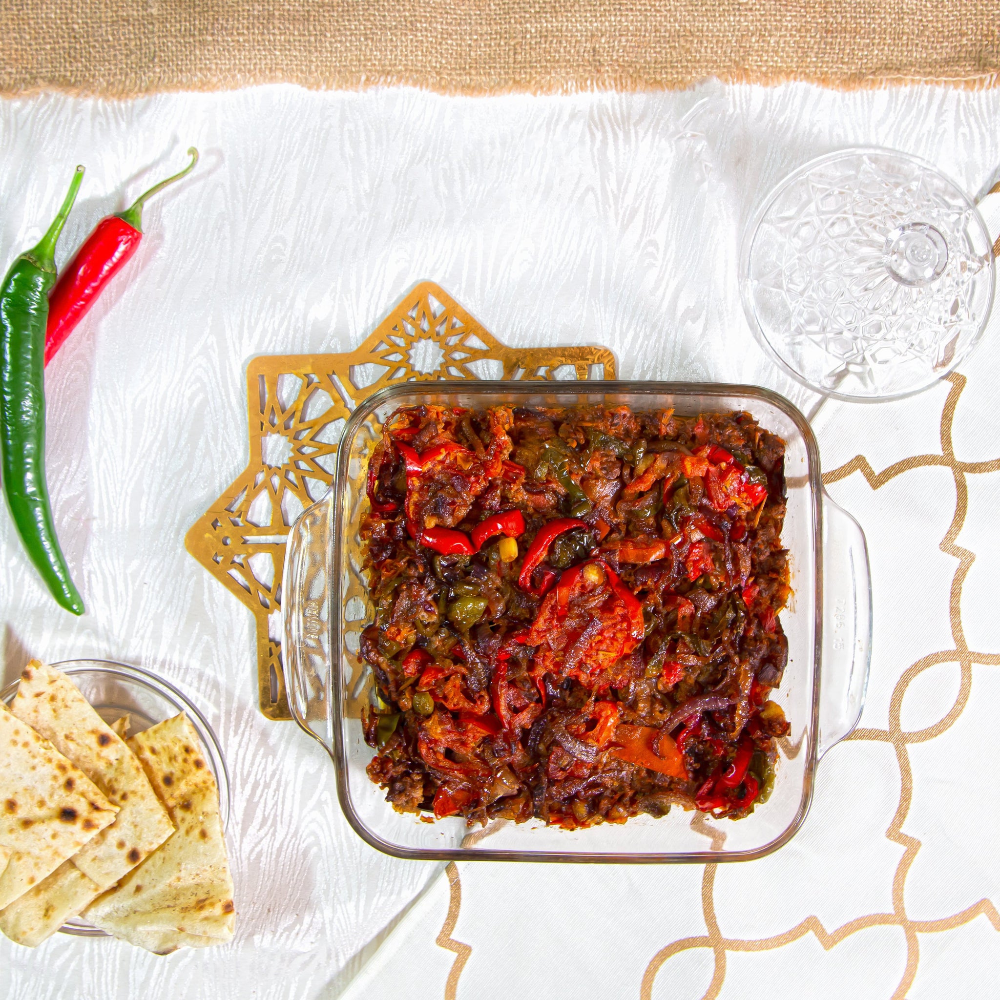 Egyptian Moussaka with minced beef